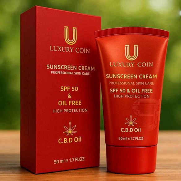 کرم ضدآفتاب spf 50 لاکچری کوین
