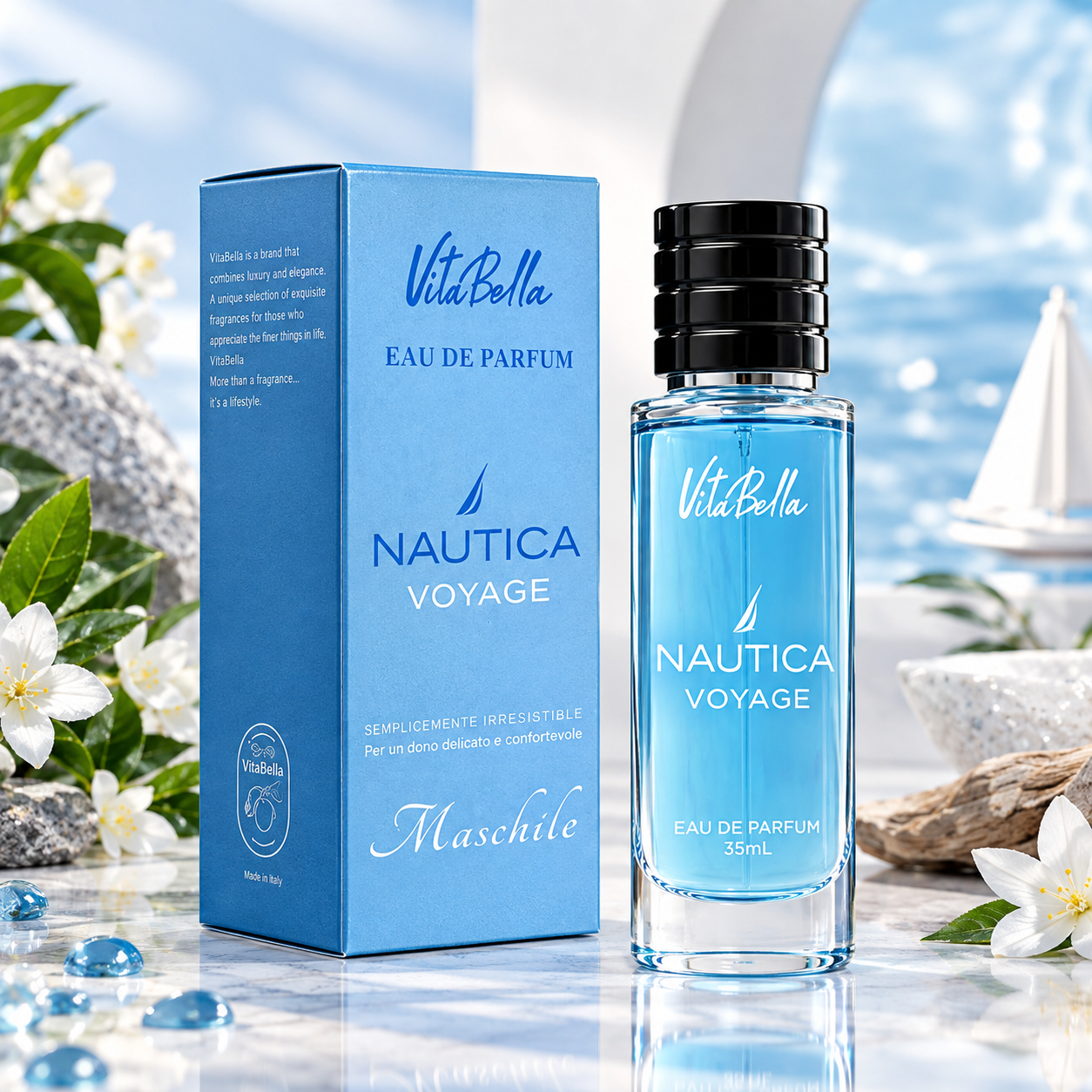 ادوپرفیوم مردانه ویتابلا ۳۵ میل رایحه NAUTICA