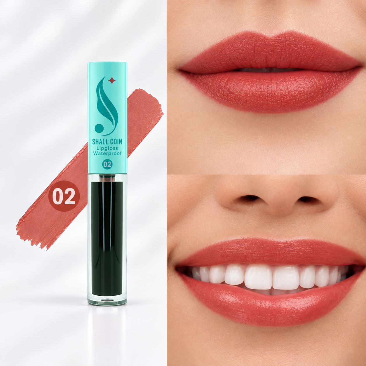 رژلب مایع (تینت لب) شال کوین شماره 02
