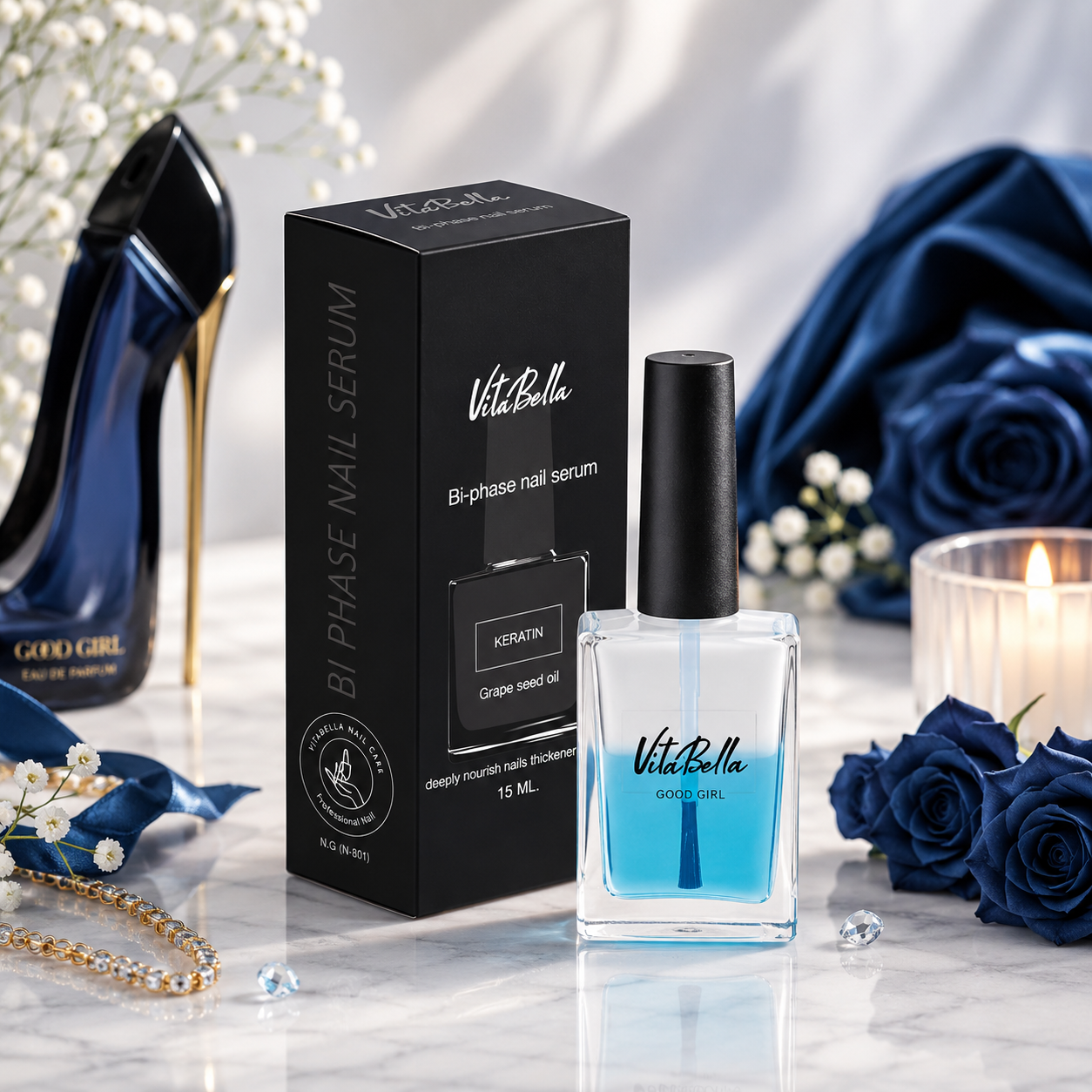 سرم دوفاز تقویت ناخن ویتابلا و کوتیکول با رایحه Good Girl
