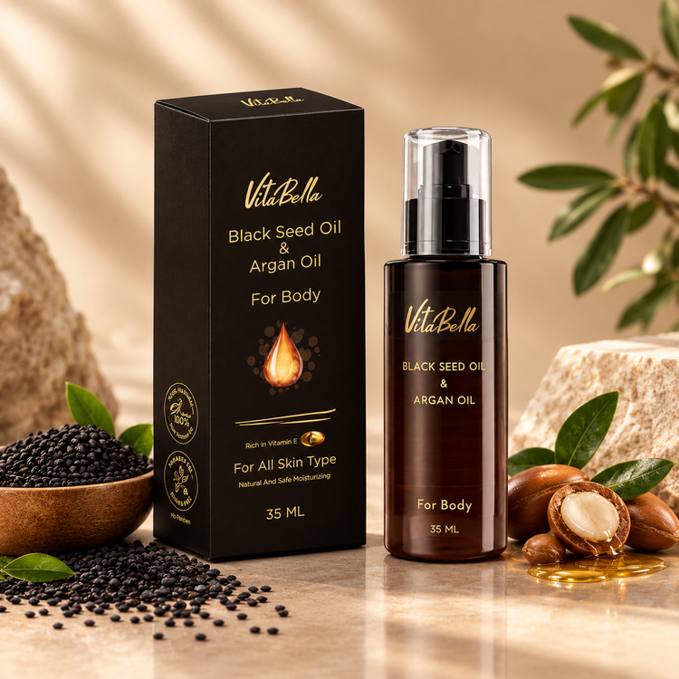 روغن مو ویتابلا سیاه دانه و آرگان