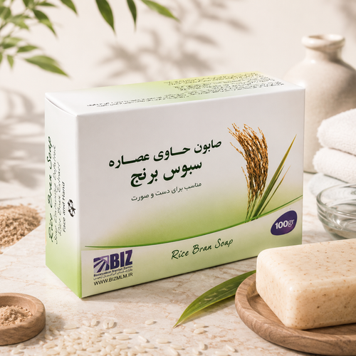 صابون سبوس برنج بیز دست و صورت پک ۳ عددی