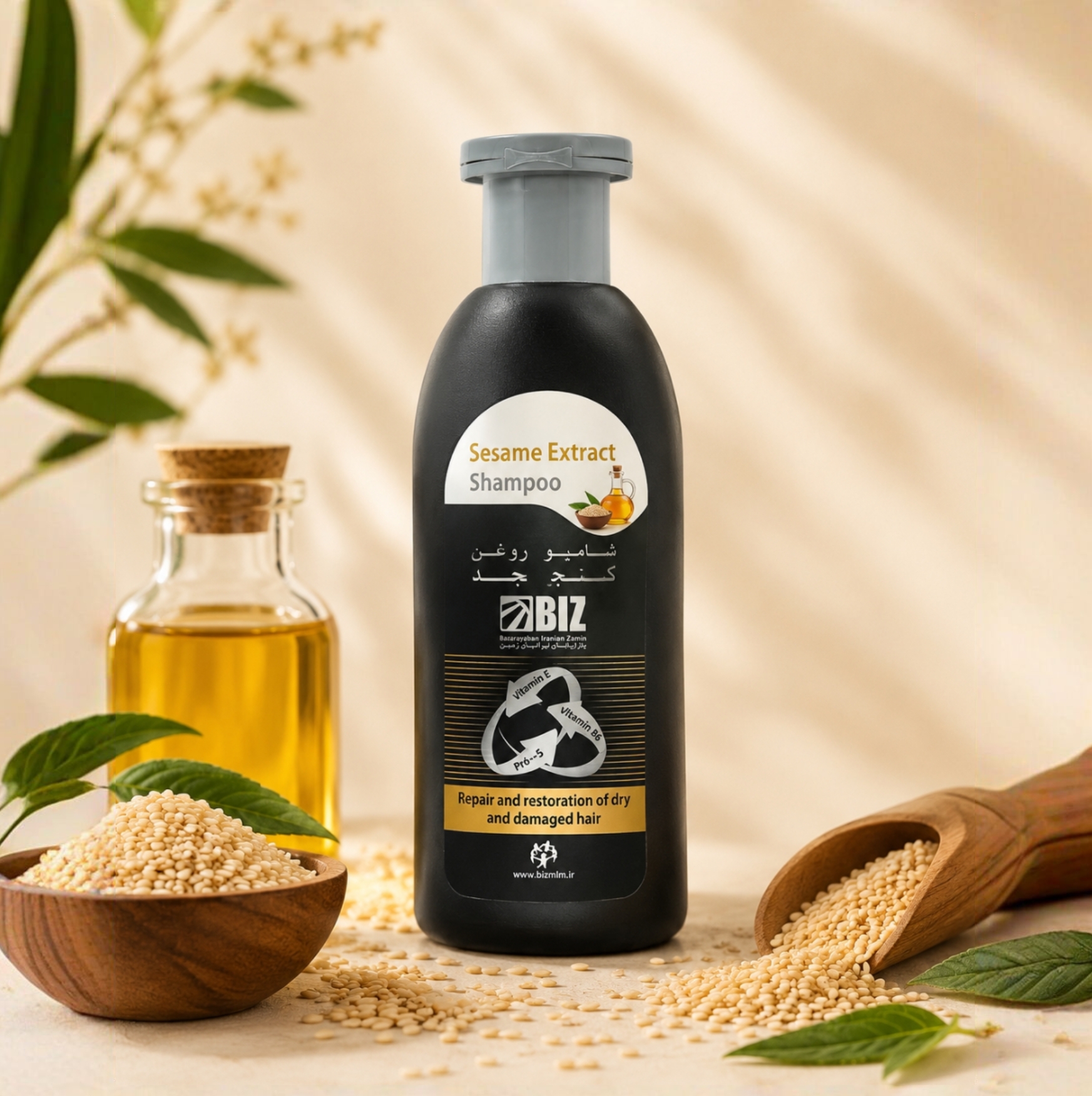 شامپو روغن کنجد بیز 300میل