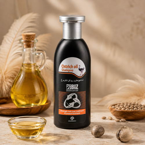 شامپو روغن بیز شتر مرغ 300میل